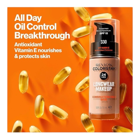 012 Revlon ColorStay Longwear Makeup Macadamia 460 - Picture 3 of 4